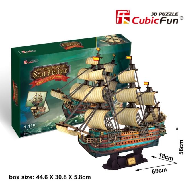 Puzzle 3D Loď The Spanish Armada San Felipe