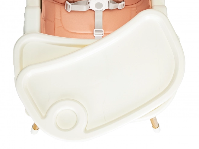 Ecotoys Jídelní židlička 2v1 Růžová