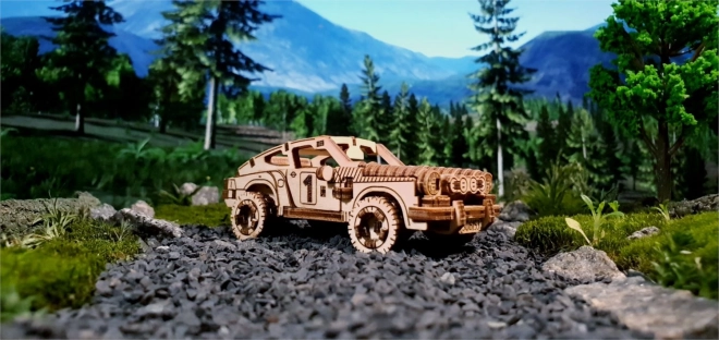 Wooden City 3D puzzle Superfast Rally Car č.4