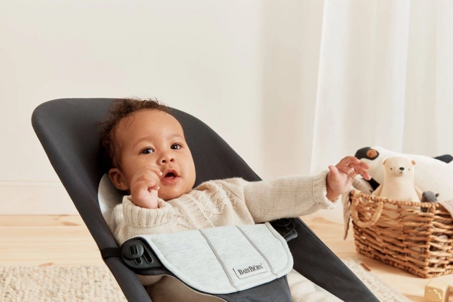BABYBJORN - Lehátko BALANCE SOFT COTTON/JERSEY - růžová/šedá – Šedá / šedá