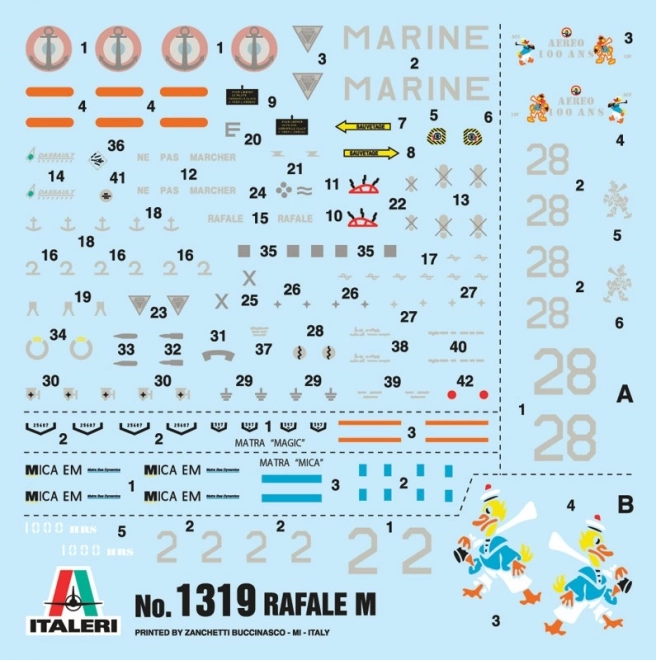 Plastikový model letounu Rafale M Operations Exterieures