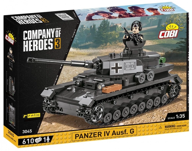 COBI 3045 COH Panzer IV Ausf G, 1:35, 610 k, 1 f