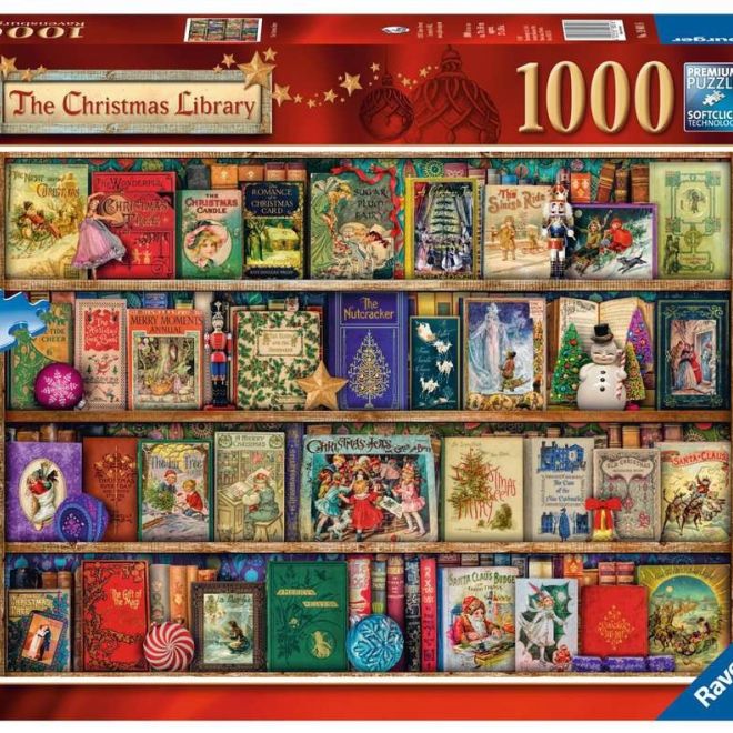 Puzzle 1000 prvků Vánoční knihovna