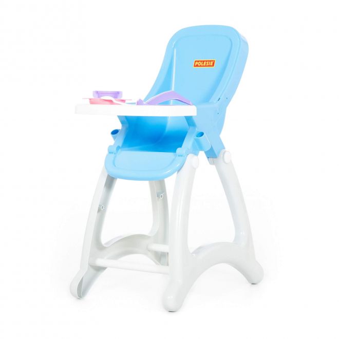 Vysoká jídelní židlička pro miminka – Modrá