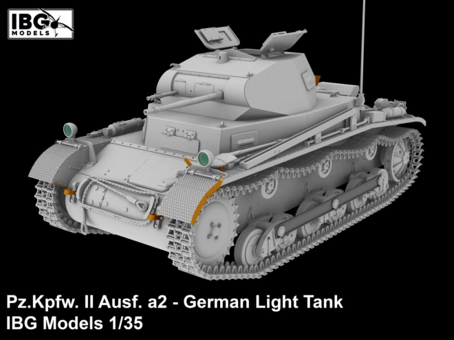 Plastikový model německého lehkého tanku Pz.Kpfw II Ausf. a2 1/35