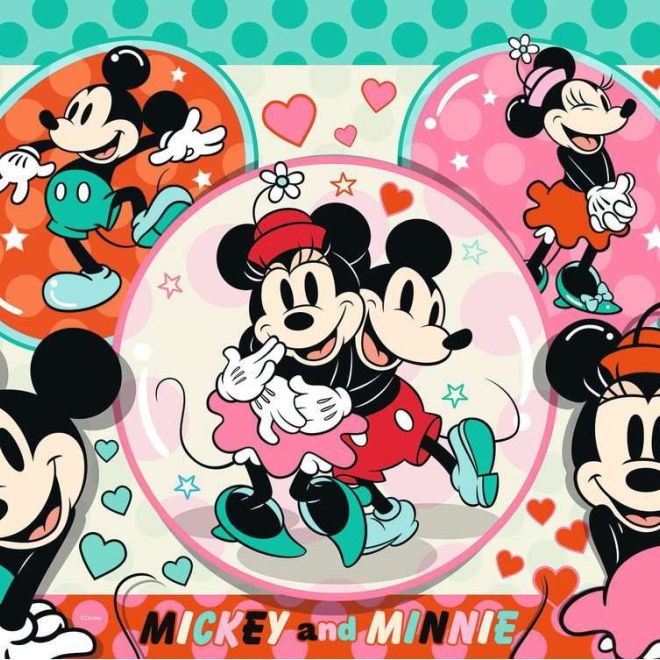 RAVENSBURGER Puzzle Mickey a Minnie: Vysněný pár XXL 150 dílků