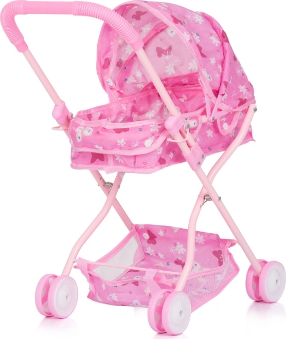 CHIPOLINO Hluboký kočárek pro panenky Gigi Butterflies