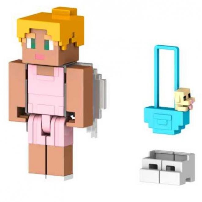Figurka průvodce Minecraft, kabelka se štěnětem