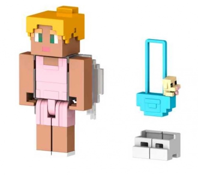 Figurka průvodce Minecraft, kabelka se štěnětem