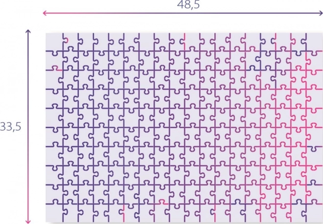 Puzzle 180 dílků Dinosauři Mapa