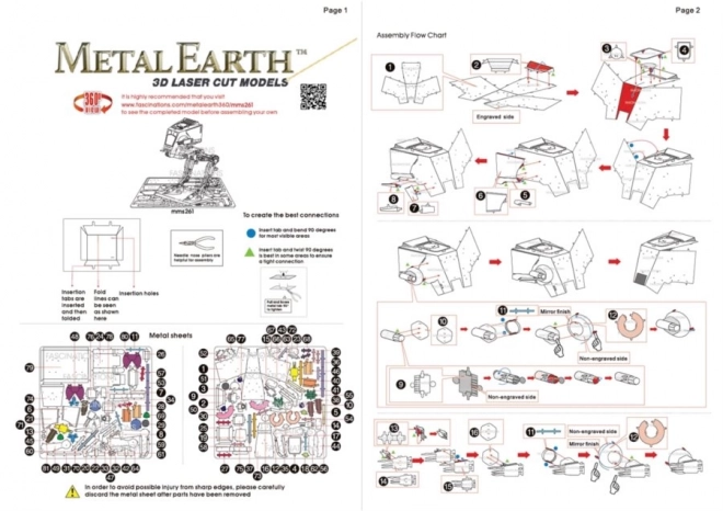 METAL EARTH 3D puzzle Star Wars: AT-ST