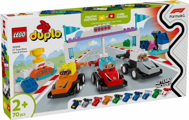 Bolidy Formule 1 a řidiči DUPLO