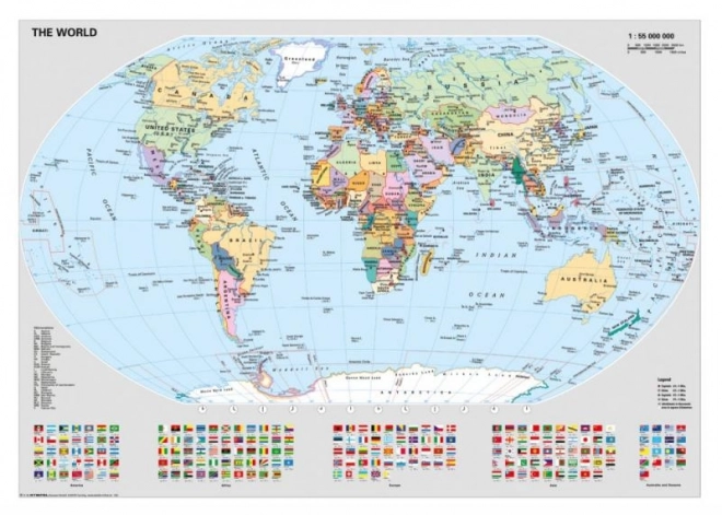 Politická mapa světa 1000 dílků