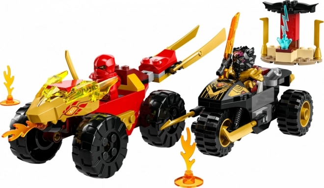 LEGO Ninjago 71789 Bitva auta a motorky mezi Kaiem a Rasem