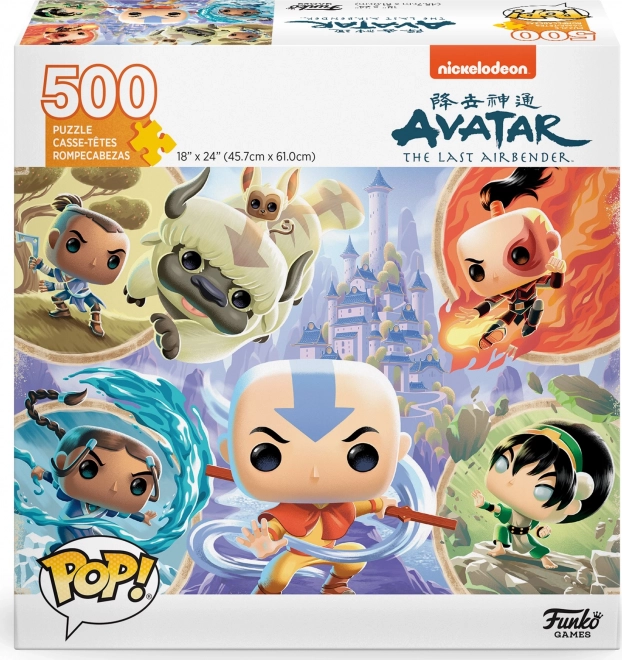 FUNKO GAMES Puzzle POP! Poslední vládce větru 500 dílků