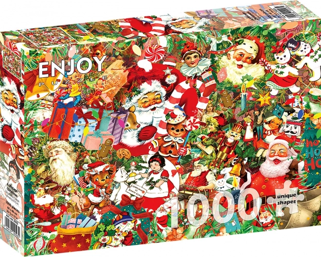 Relaxační puzzle Vintage Vánoce 1000 dílků