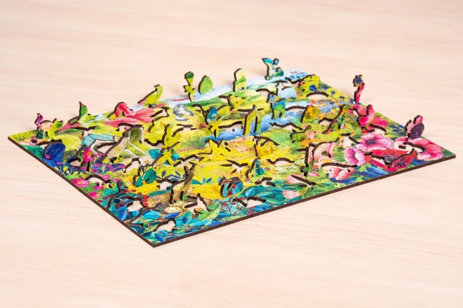 RAVENSBURGER Dřevěné puzzle Divoká zahrada 500 dílků