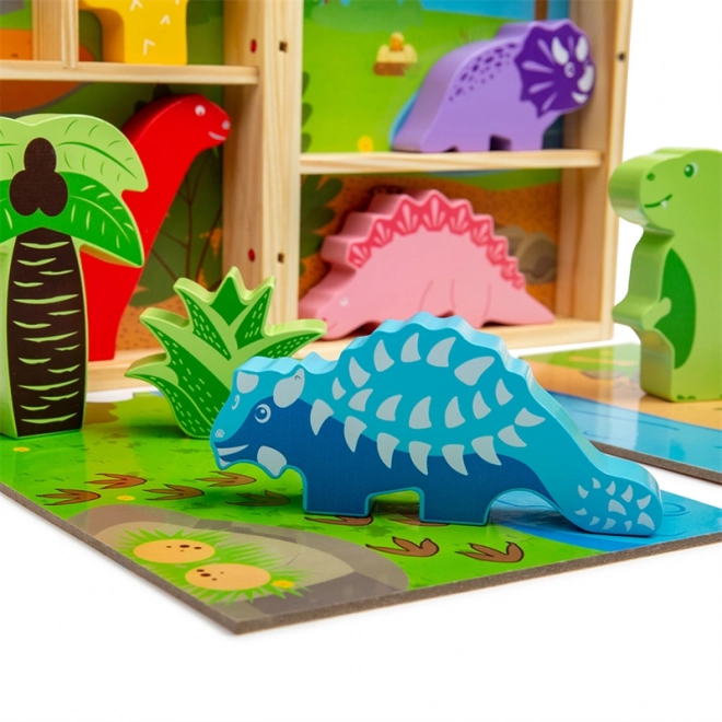 Bigjigs Toys Krabička na hraní dinosauři