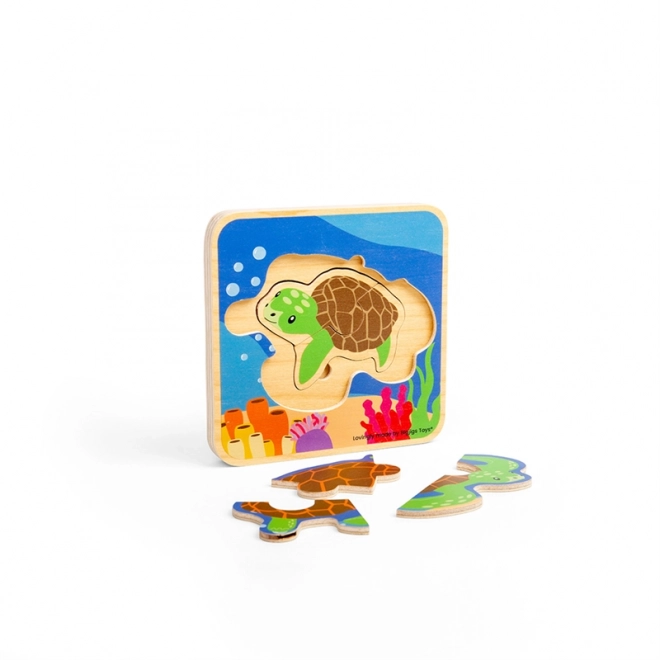 Bigjigs Toys Puzzle Životní cyklus želvy