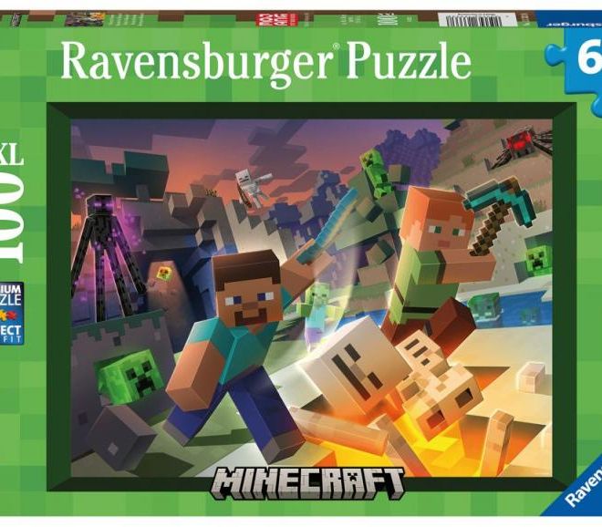Ravensburger puzzle Minecraft: Monstra z Minecraftu 100 dílků