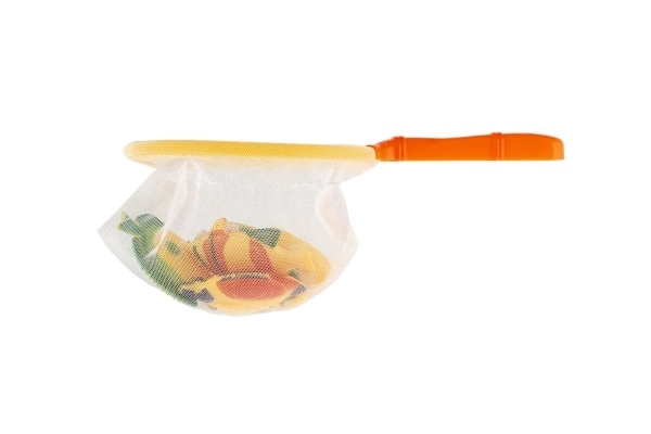 Hra ryby se síťkou do vody plast 24cm 2 barvy na kartě 24x35x2cm