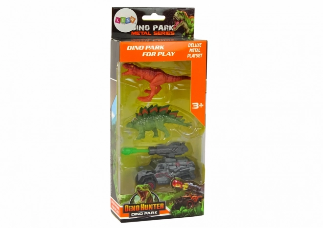 Sada figurek dinosaurů Car Rocket Green