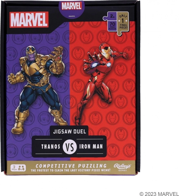 RIDLEY'S GAMES Puzzle Duel Marvel Avengers: Thanos vs Iron Man 2x70 dílků