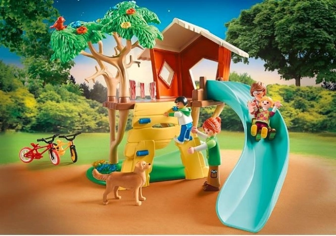 Bricks Family Fun set s figurkami 71001 Domeček na stromě se skluzavkou