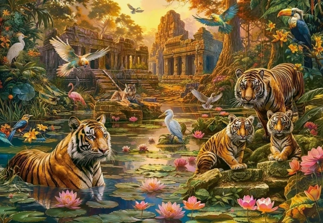 Puzzle 1000 prvků Tigers Paradise