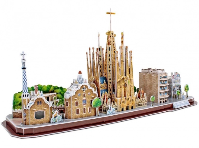 3D puzzle City Line Barcelona