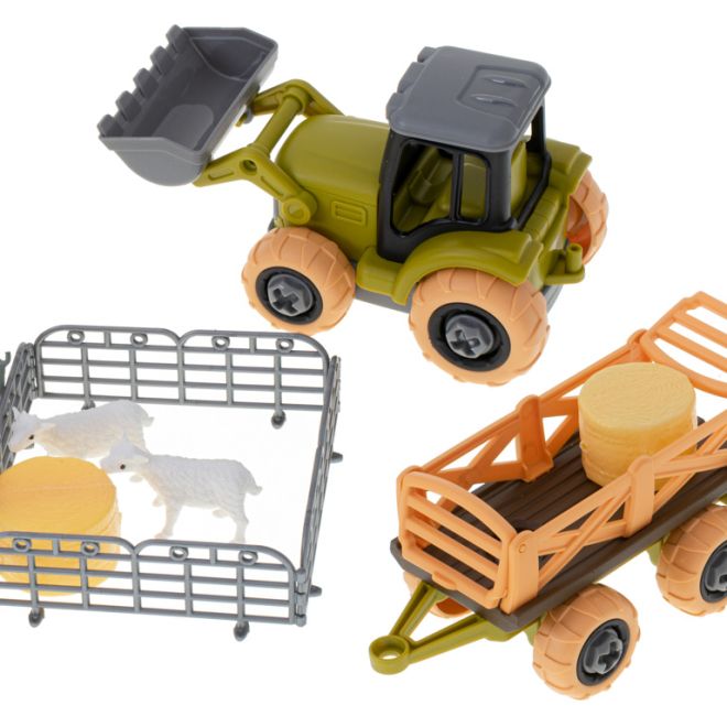Farmářská sada s traktorem a ovečkami