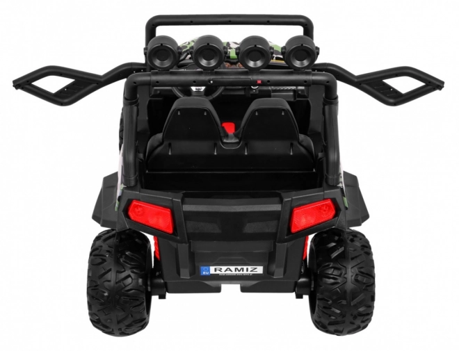 Dětské terénní vozítko Grand Buggy 4x4 s kamufláží, LED svícením a rádiem MP3