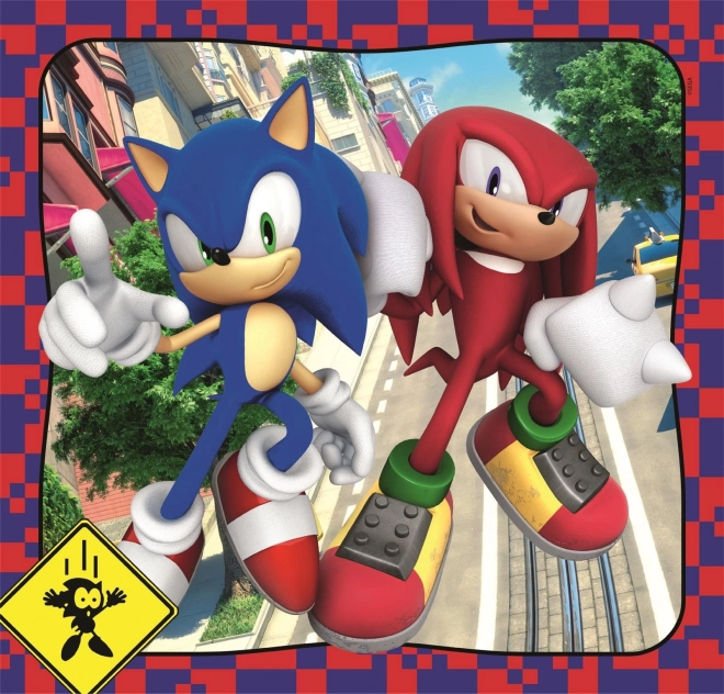 CLEMENTONI Puzzle Sonic 3x48 dílků