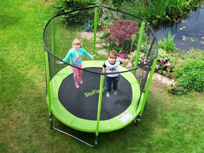 Trampolína SkyFlyer 2v1 s RINGEM 180cm s žebříkem