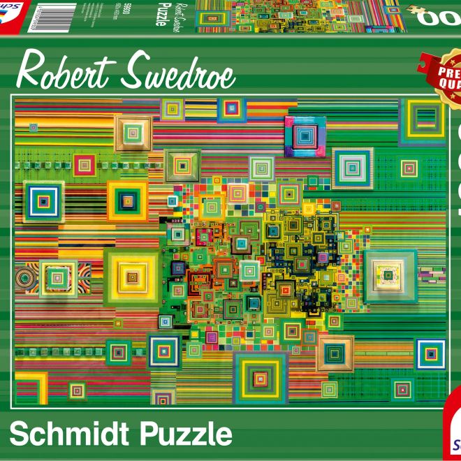 SCHMIDT Puzzle Zelený flashdisk 1000 dílků