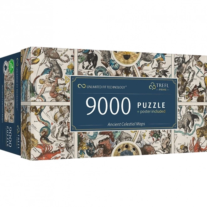 TREFL Puzzle UFT Staré nebeské mapy souhvězdí 9000 dílků