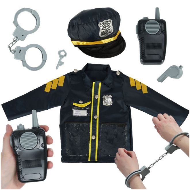 Karnevalový kostým policista s pouty 3-8 let