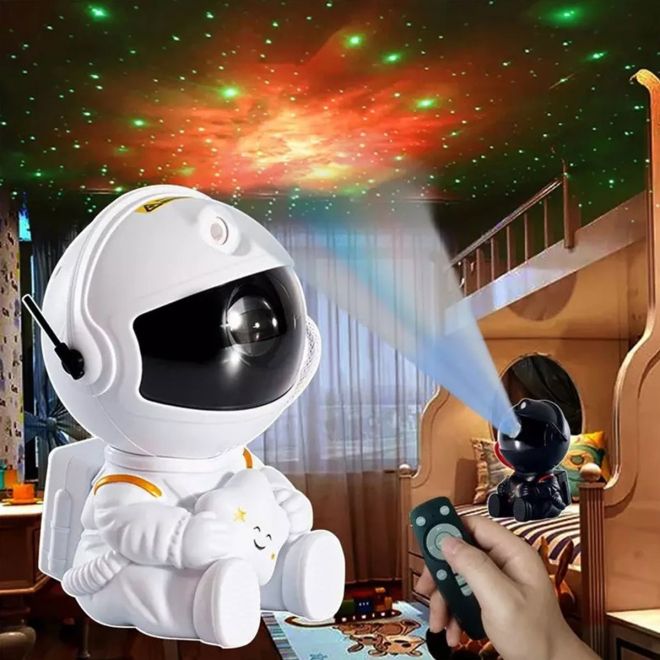 Bílý projektor Astronaut