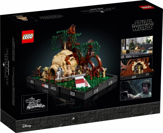Jediský trénink na planetě Dagobah – LEGO Star Wars diorama