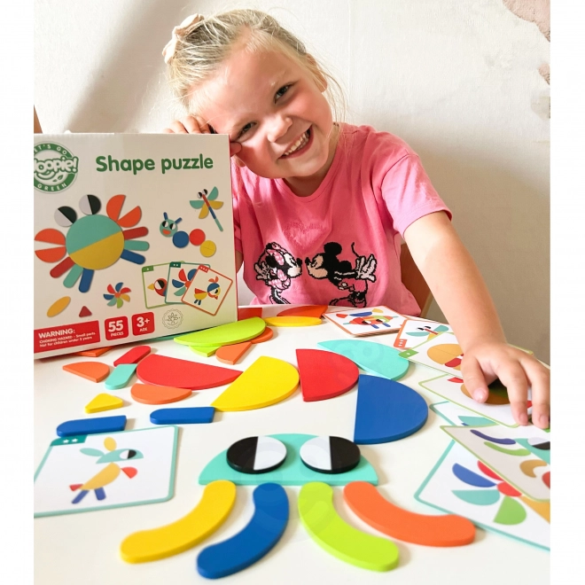 Dřevěná skládanka Montessori WOOPIE GREEN
