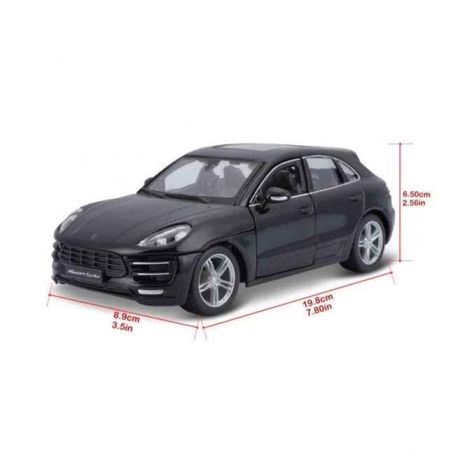 Bburago 1:24 Porsche Macan černé 18-21077