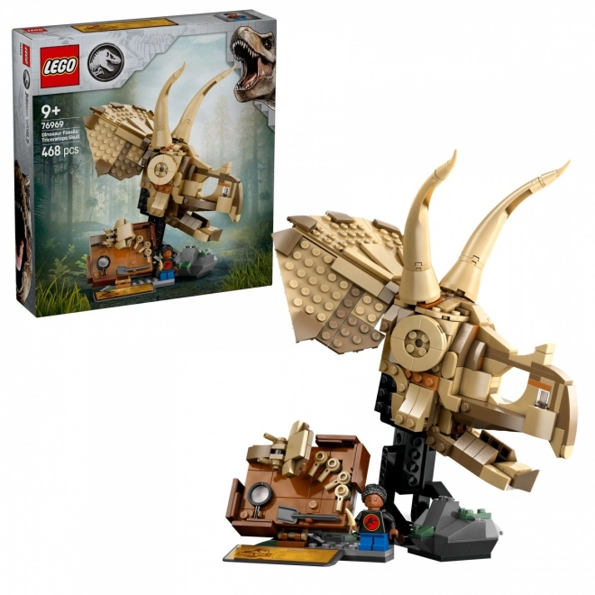 Lego Jurassic World dinosauří lebka triceratopse