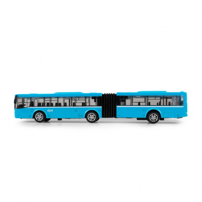 Kovový kloubový autobus DPO Ostrava modrý 18 cm