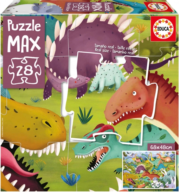 EDUCA Puzzle Dinosauři 28 dílků