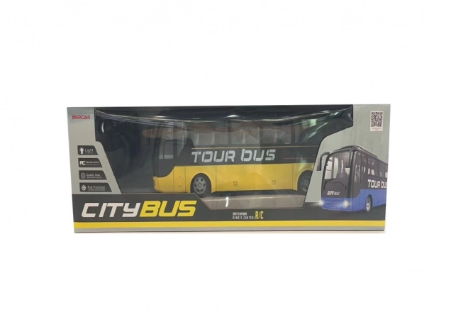 Žlutý RC autobus na dálkové ovládání