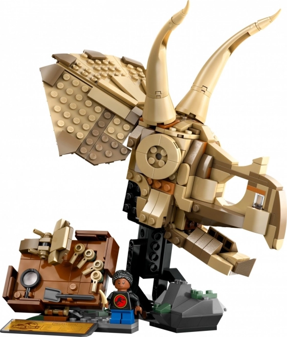 Lego Jurassic World dinosauří lebka triceratopse