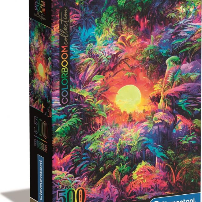 CLEMENTONI Puzzle ColorBoom: Východ slunce v džungli 500 dílků