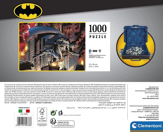 CLEMENTONI Puzzle v kufříku: Batman 1000 dílků