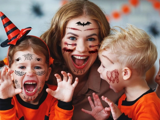 Omyvatelná halloweenská falešná tetování