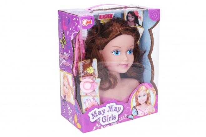 Česací hlava s příslušenstvím 22 cm